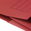 5 Star Recycled Half Flap Document Wallet A4 285gsm Capacity 32mm Red (Pack of 50) 913861