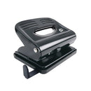 5 Star 2 Hole Punch Metal with Plastic Base Capacity 20 Sheets Black 918788