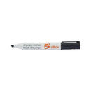 5 Star Drywipe Marker Chisel Tip Xylene/Toluene-free 2-5mm Line Wallet Assorted (Pack of 4) 938635