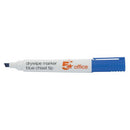 5 Star Drywipe Marker Chisel Tip Xylene/Toluene-free 2-5mm Line Wallet Assorted (Pack of 4) 938635