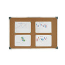 5 Star Cork Board with Wall Fixing Kit Aluminium Frame 900x600mm 940597