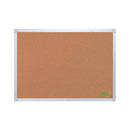5 Star Cork Board with Wall Fixing Kit Aluminium Frame 1200x900mm 940600
