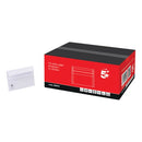 5 Star Recycled C6 Wallet Envelope Self Seal Lightweight 114x162mm White (Pack of 1000) H90019