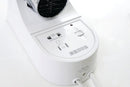Kendal 1600 Wall Mounted Hair Dryer with Integrated Shaver Socket White 3004