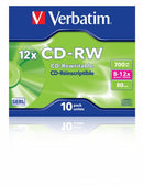 Verbatim CD-RW 8-12x Hi-Speed 700MB (Pack of 10) VM31480