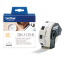 Brother Label Roll 24mm Round 1000 Per Roll Black on White DK11218
