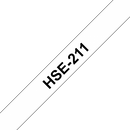 Brother HSe Heat Shrink Tube Tape Cassette 5.8mm x 1.5m Black on White HSe211