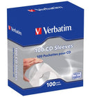 Verbatim CD/DVD Sleeves Paper (100 Pack) 49976