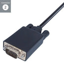 Connekt Gear USB C To VGA Connector Cable 2M 26-2992