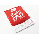 Silvine Refill Pad 320 Pages Ruled with Margin Perforated Punched 4 Holes A4 (Pack of 3) A4RPFM320