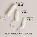 Grace and Green Organic Cotton Non Applicator Tampons Regular (Pack of 18) GG0TR001