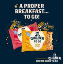Quaker Porridge To Golden Syrup Breakfast 2x6 Bars (Pack of 12) 122636