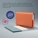 Exacompta Guildhall Full Flap Pocket Wallet Foolscap Pink (Pack of 50) PW2-PNK