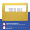 Exacompta Guildhall Brief Size Pocket Wallet 14x10in Yellow (Pack of 50) PW3-YLW