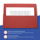 Exacompta Guildhall Brief Size Pocket Wallet 14x10in Red (Pack of 50) PW3-RED
