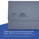 Exacompta Guildhall Document Wallet Foolscap Blue (Pack of 50) GDW1-BLU