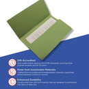 Exacompta Guildhall Document Wallet Foolscap Green (Pack of 50) GDW1-GRN