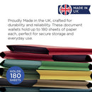 Exacompta Guildhall Document Wallet Foolscap Green (Pack of 50) GDW1-GRN
