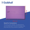 Exacompta Guildhall Document Wallet Foolscap Assorted (Pack of 50) GDW1-AST
