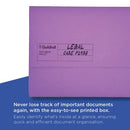 Exacompta Guildhall Document Wallet Foolscap Assorted (Pack of 50) GDW1-AST
