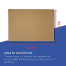 Exacompta Guildhall Square Cut Folder 315gsm Foolscap Buff (Pack of 100) FS315-BUFZ