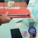 Exacompta Guildhall Square Cut Folder 315gsm Foolscap Red (Pack of 100) FS315-REDZ