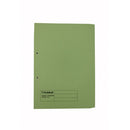 Exacompta Guildhall Transfer Spiral Pocket File 315gsm Foolscap Green (Pack of 25) 349-GRN