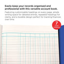 Exacompta Guildhall Account Book 80 Pages 7 Cash Columns 31/7 1019