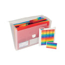 Exacompta 13 Pocket Expanding File Assorted 55298E