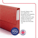 Exacompta Europa Pocket Wallet Foolscap Assorted A (Pack of 25) 4790