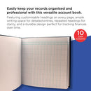 Exacompta Guildhall 10 Cash Columns Account Book 80 Pages 51/10 1330