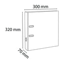 Exacompta Iderama 70mm Lever Arch File A4 Assorted (Pack of 10) 53629E
