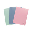 Exacompta Autentik Display Book 20 Pocket A4 Assorted Pack of 3 88239E