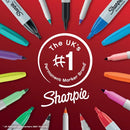 Sharpie Permanent Markers Fine Colouring Pens Assorted (Pack of 18) 2223752