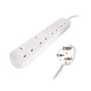 Connekt Gear UK 4-Way Mains Power Extension Block 2m 27-4020