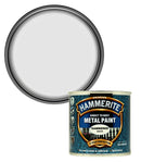 Hammerite  Direct To Rust Metal Paint - Hammered White Finish 250Ml
