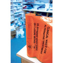 Polyco Clinical Waste Alternative Treatment Heavy Duty Sack Rolls 90L Orange (Pack of 100) AT25/M085