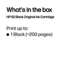 HP 62 Original Ink Cartridge 4-ml Black C2P04AE