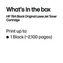 HP 78A Original LaserJet Toner Cartridge Black CE278A