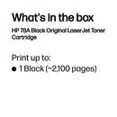 HP 78A Original LaserJet Toner Cartridge Black CE278A