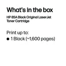 HP 85A Original LaserJet Toner Cartridge Black CE285A