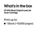 HP 90A Original LaserJet Toner Cartridge Black CE390A