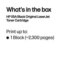 HP 05A Original LaserJet Toner Cartridge Black CE505A