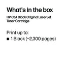HP 05A Original LaserJet Toner Cartridge Black 2-pack CE505D