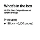 HP 26A Original LaserJet Toner Cartridge Black CF226A