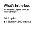 HP 30A Original LaserJet Toner Cartridge Black CF230A