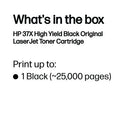 HP 37X Original LaserJet Toner Cartridge High Yield Black CF237X