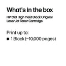 HP 59X Original LaserJet Toner Cartridge High Yield Black CF259X