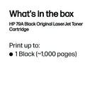 HP 79A Original LaserJet Toner Cartridge Black CF279A