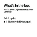 HP 87A Original LaserJet Toner Cartridge Black CF287A